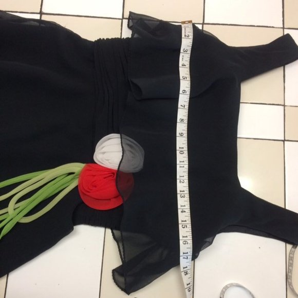 Long Maxi Dress Ruffles Tiered Chiffon - Picture 7 of 9